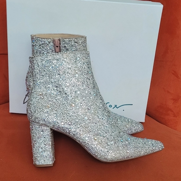 Betsey Johnson Cady Women's Boots Rhinestone Size 9.5W - Picture 8 of 14